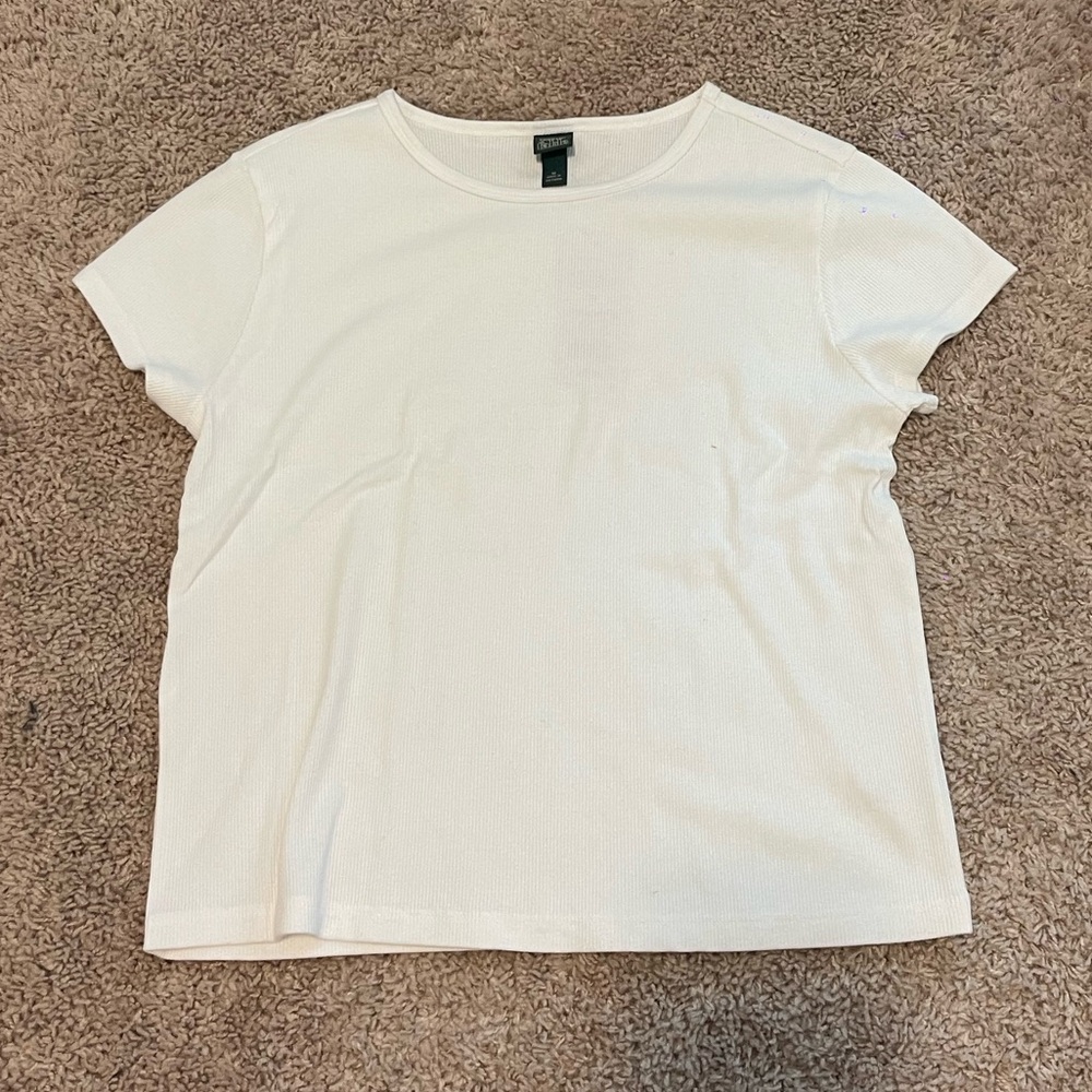 Wild Fable Cream Ribbed Top